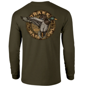 Drake Circle Mallard LS TEE - Kalamata LT Heather