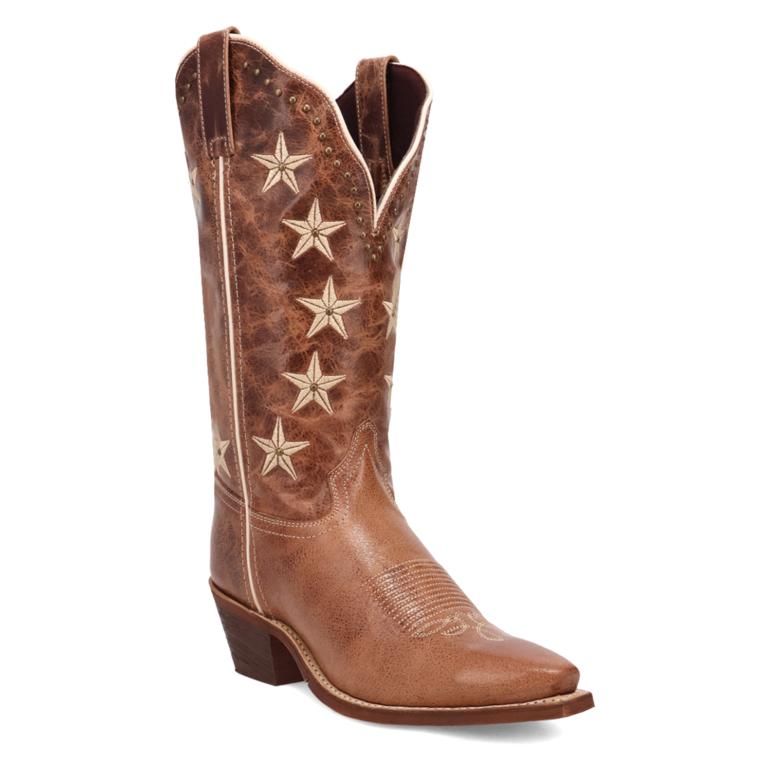 Laredo 12" Brown Wide Calf Serenade Snip Toe
