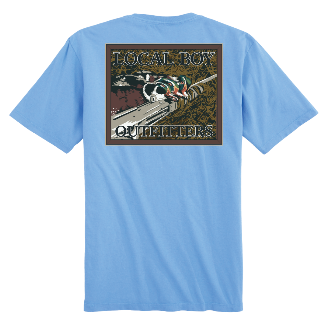 Quack Stack SS Tee - Washed Denim