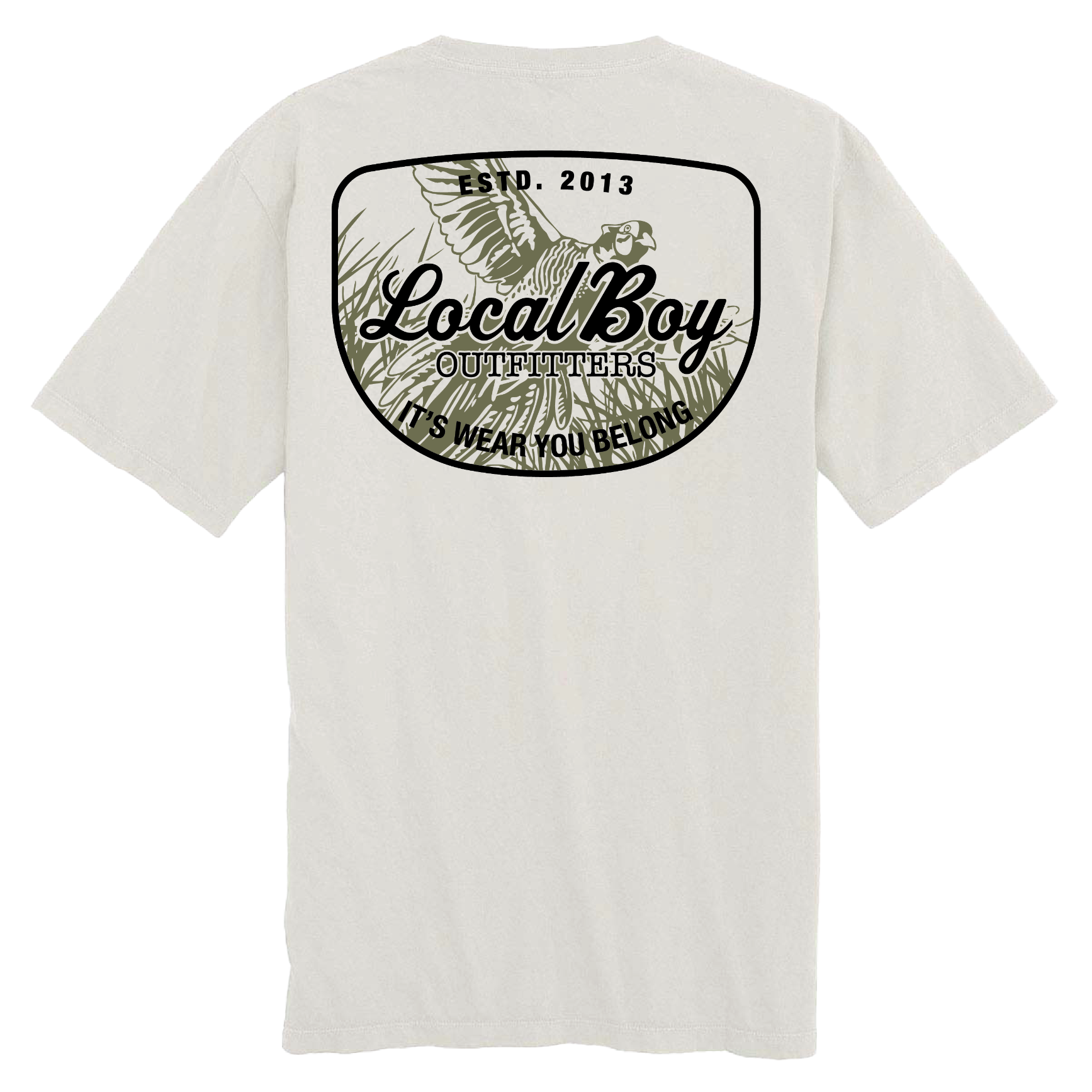 Pheasant Patch SS Tee - Silver