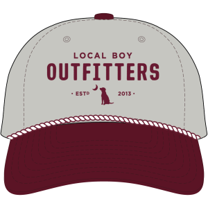 Collegiate HC Rope Hat - Light Gray / Maroon