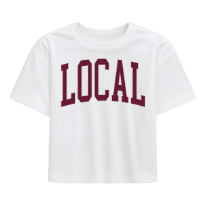 LG Classic Local SS Tee - Collegiate - Maroon / Light Gray