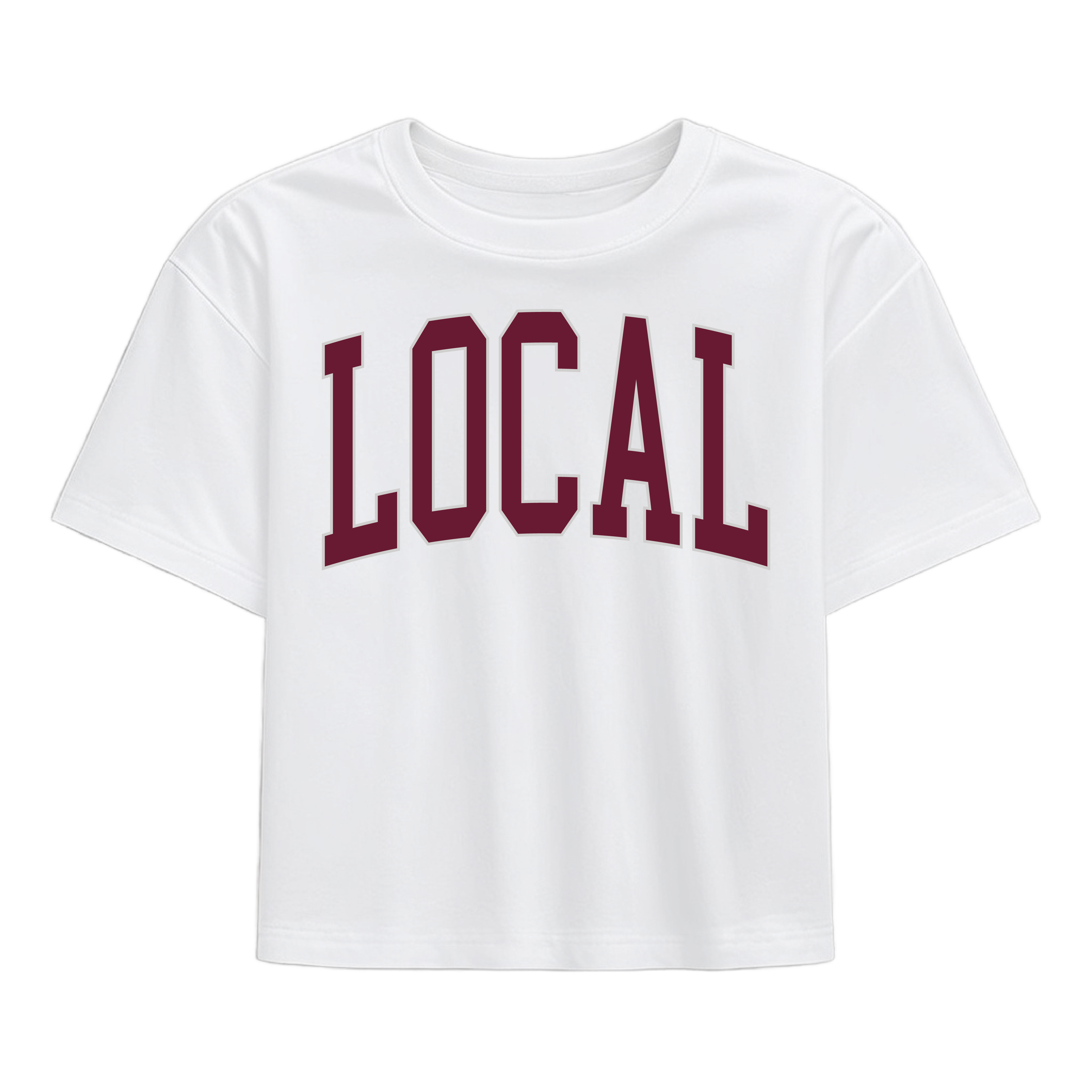 LG Classic Local SS Tee - Collegiate - Maroon / Light Gray