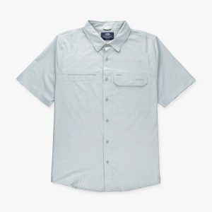 Air O Mesh Tech SS Button Down - Harbor Gray