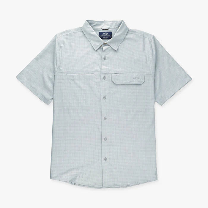 Air O Mesh Tech SS Button Down - Harbor Gray