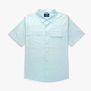 Air O Mesh Tech SS Button Down - Quiet Tide