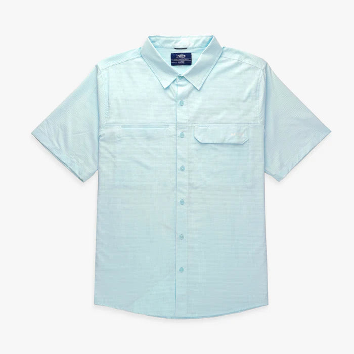Air O Mesh Tech SS Button Down - Quiet Tide