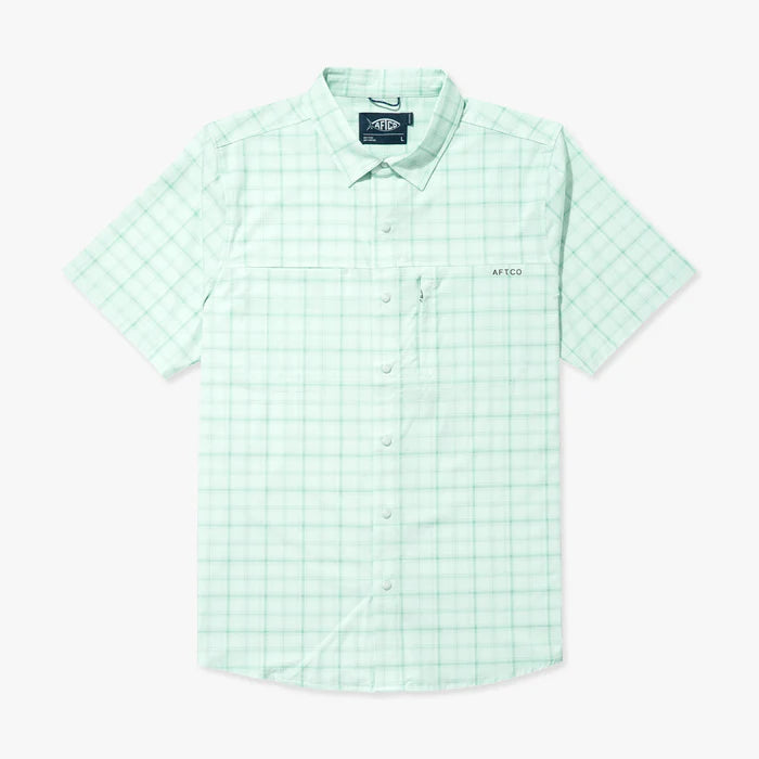 Seabreeze Tech SS Button Down - Aqua Glass