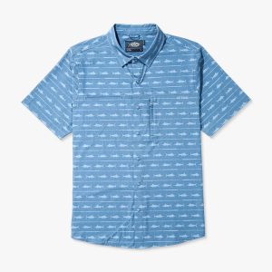 Seabreeze Tech SS Button Down - Blue Shadow