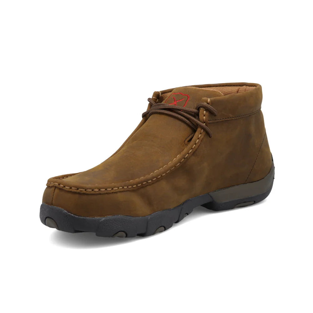Work Chukka Driving Moc Nano Composite Toe - Distressed Saddle
