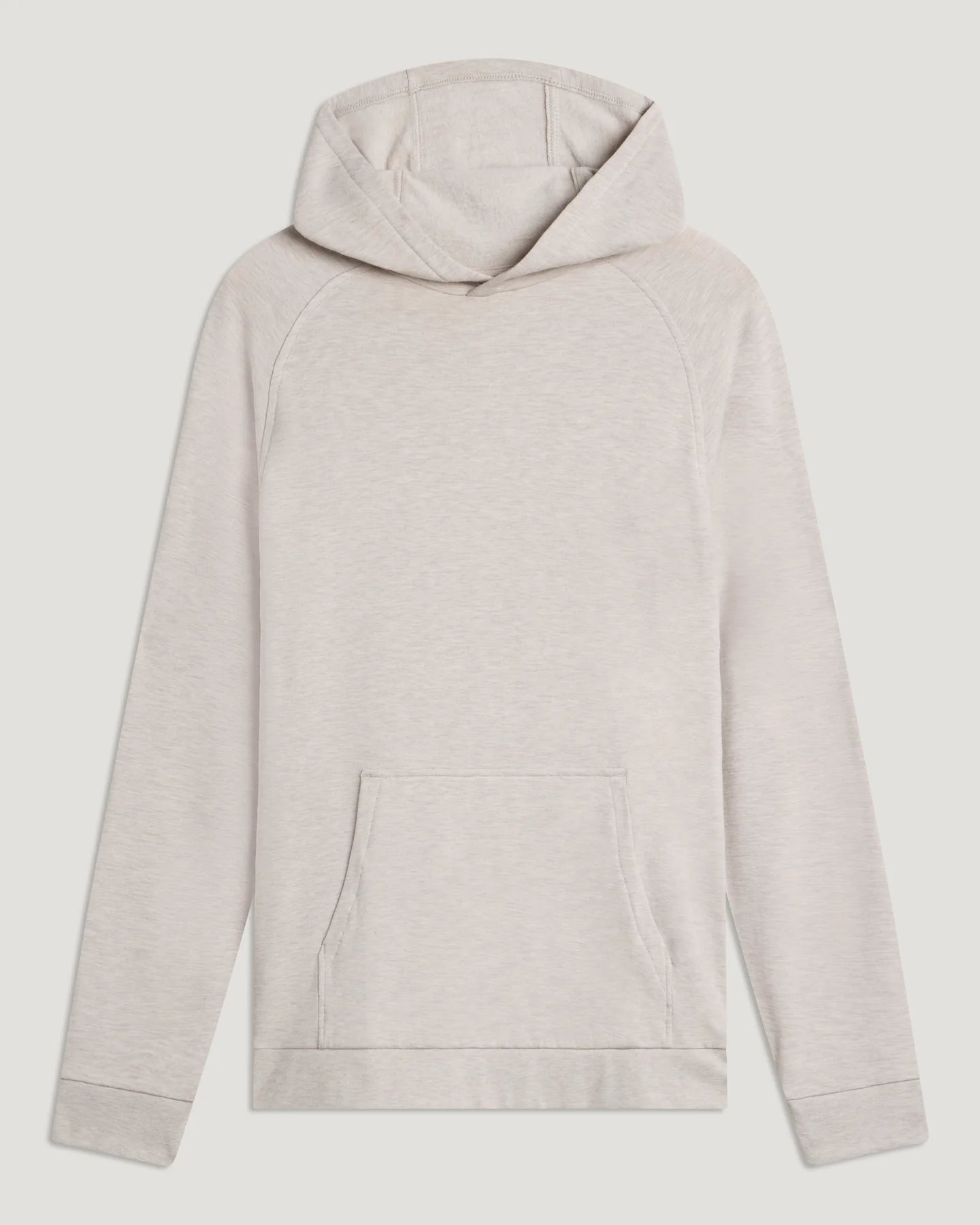 Men's Bamboo Lightweight Fleece Hoodie - Heather Desert Tan