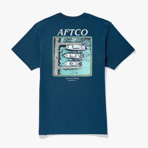 Docked SS Pocket Tee - Naval
