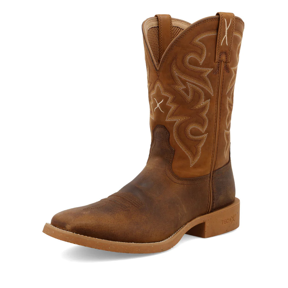 11" Tech X Boot - Saddle & Orange