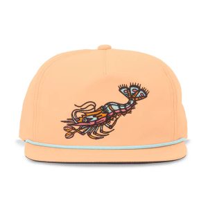 Shrimp Flat Brim Performance Hat - Melon