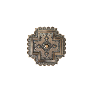 Blazin Roxx Southwest Sunburst Bronze Belt Buckle