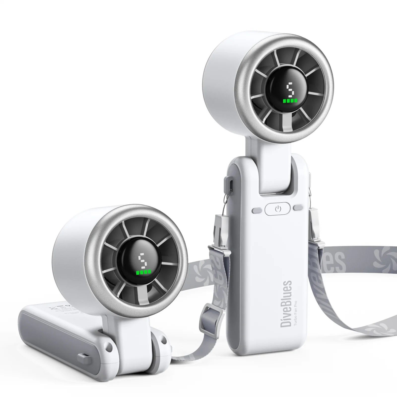Diveblues Portable 3 IN 1 Handheld Turbo Fan - White