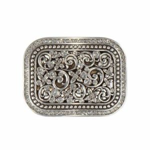 Blazin Roxx Floral Crystal Belt Buckle