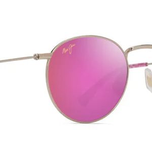 Pukaua Shiny Light Gold with Pink & Yellow w/ MAUI Sunrise Lenses