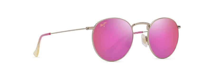 Pukaua Shiny Light Gold with Pink & Yellow w/ MAUI Sunrise Lenses