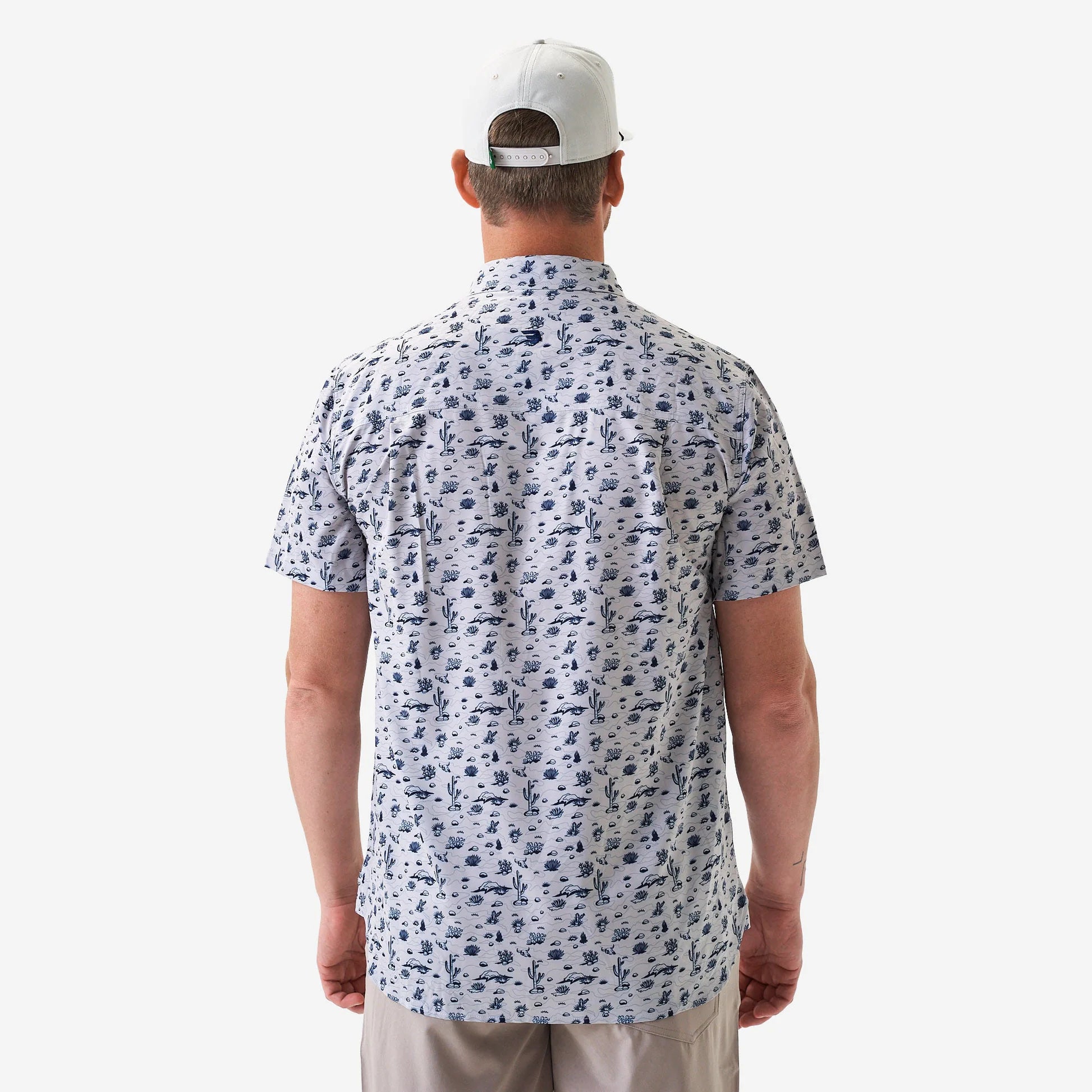 Performance Button Up - Out West - Cream - Image 2