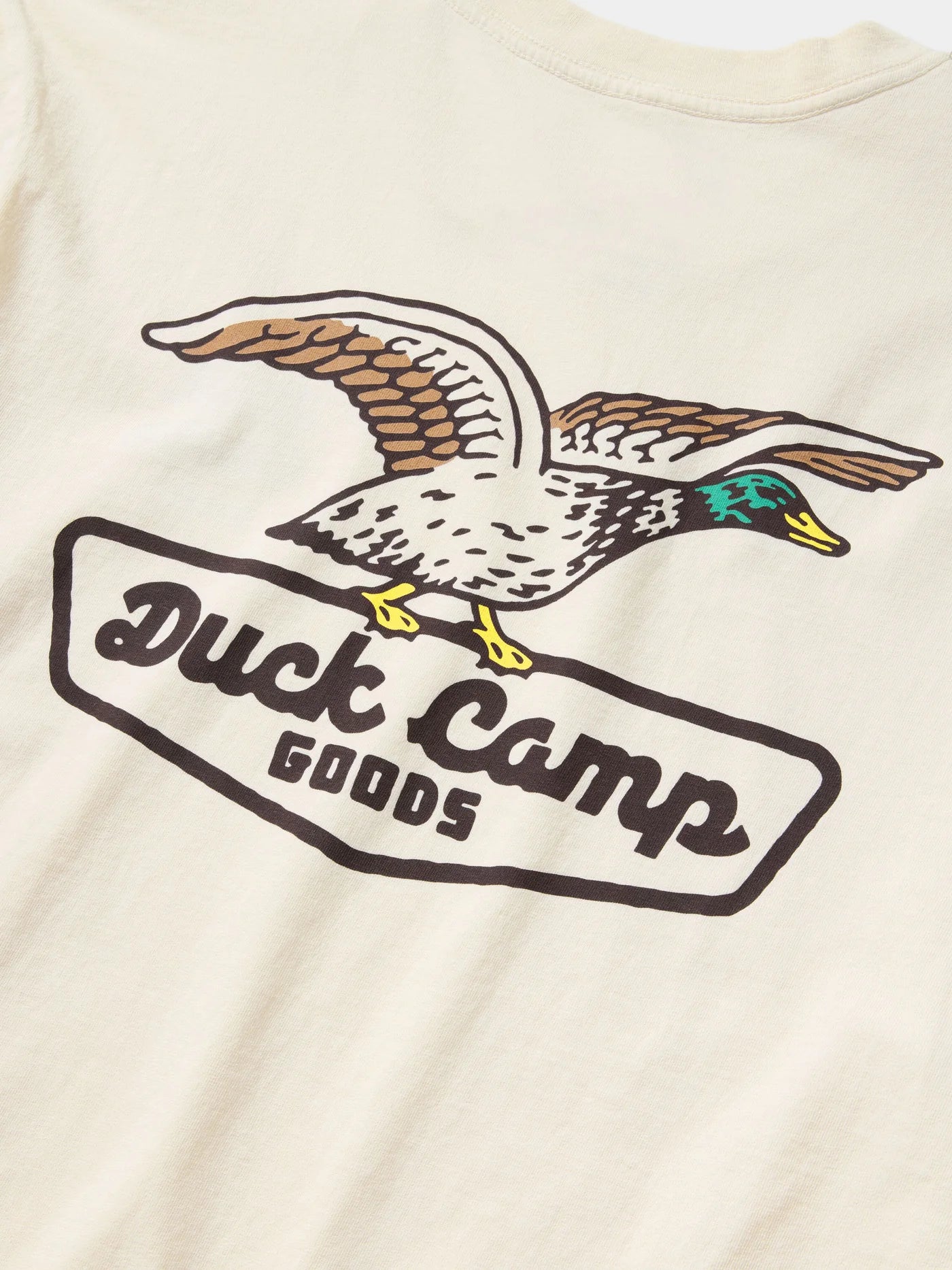 Duck Camp Shop T-Shirt - Ivory - Image 4
