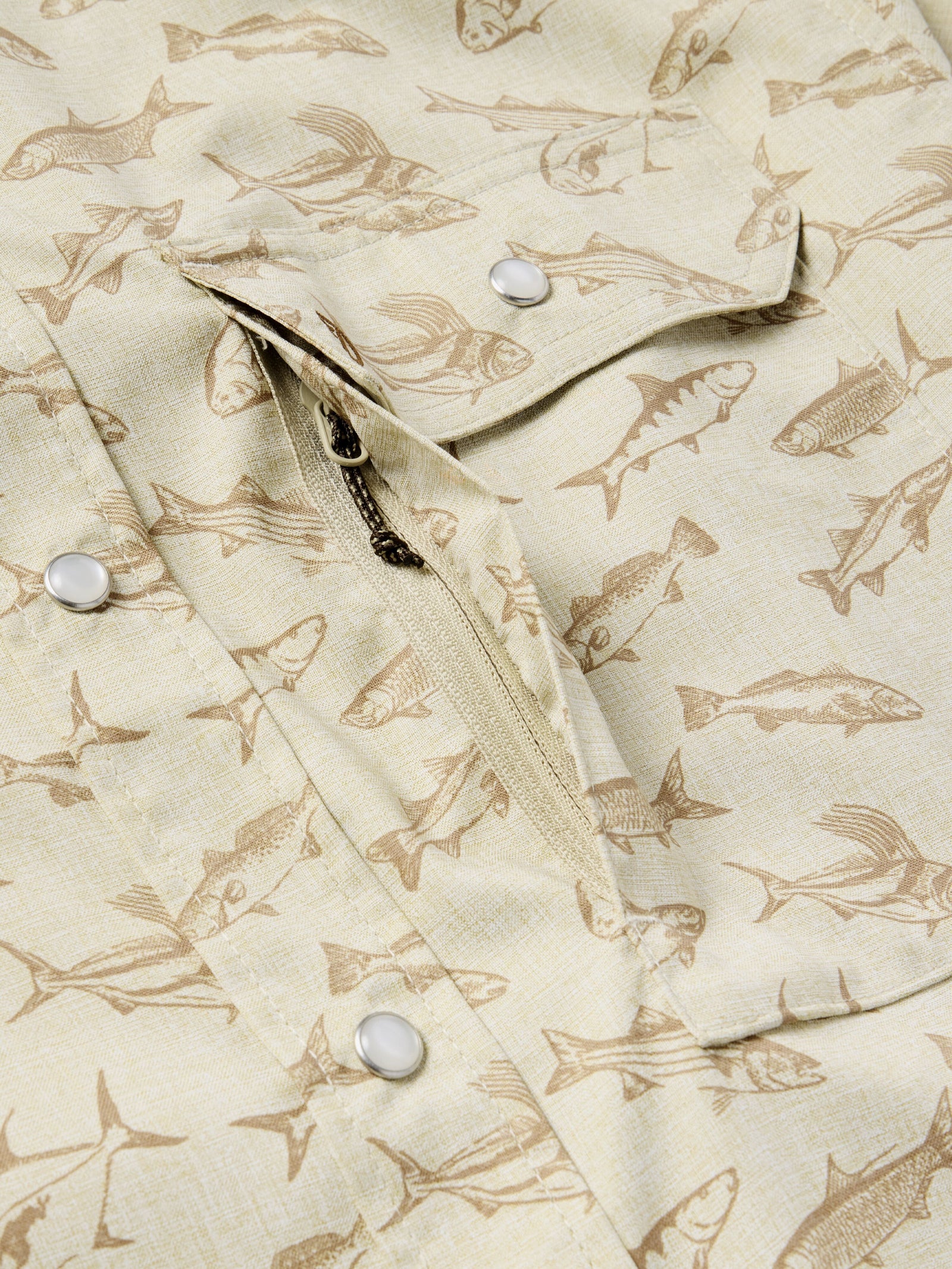 M's Brrr® Performance Shirt Short Sleeve - Sand Dollar Coastal Frenzy - Image 4