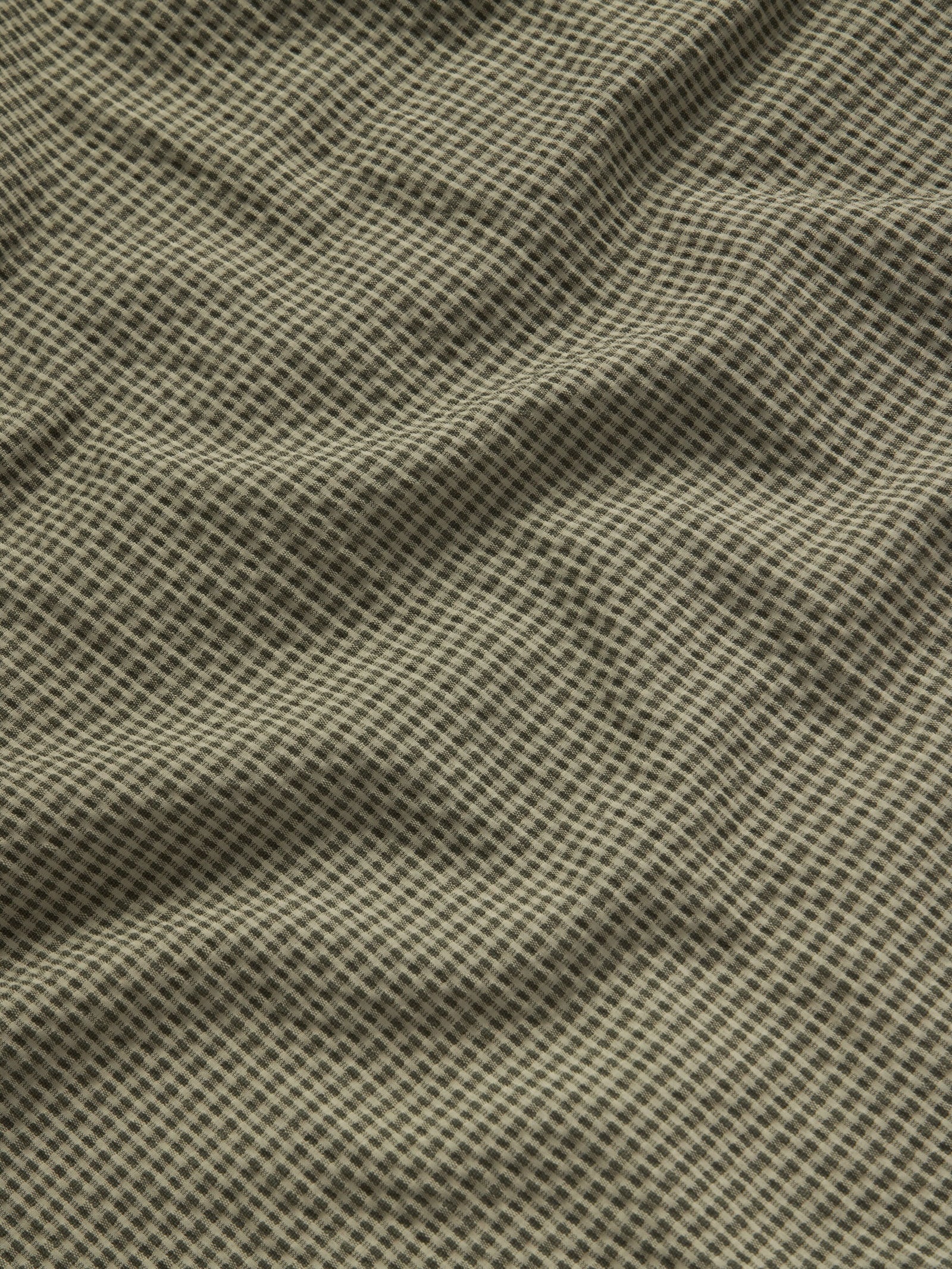 M's Coastal Seersucker Shirt Short Sleeve - Moss - Image 5