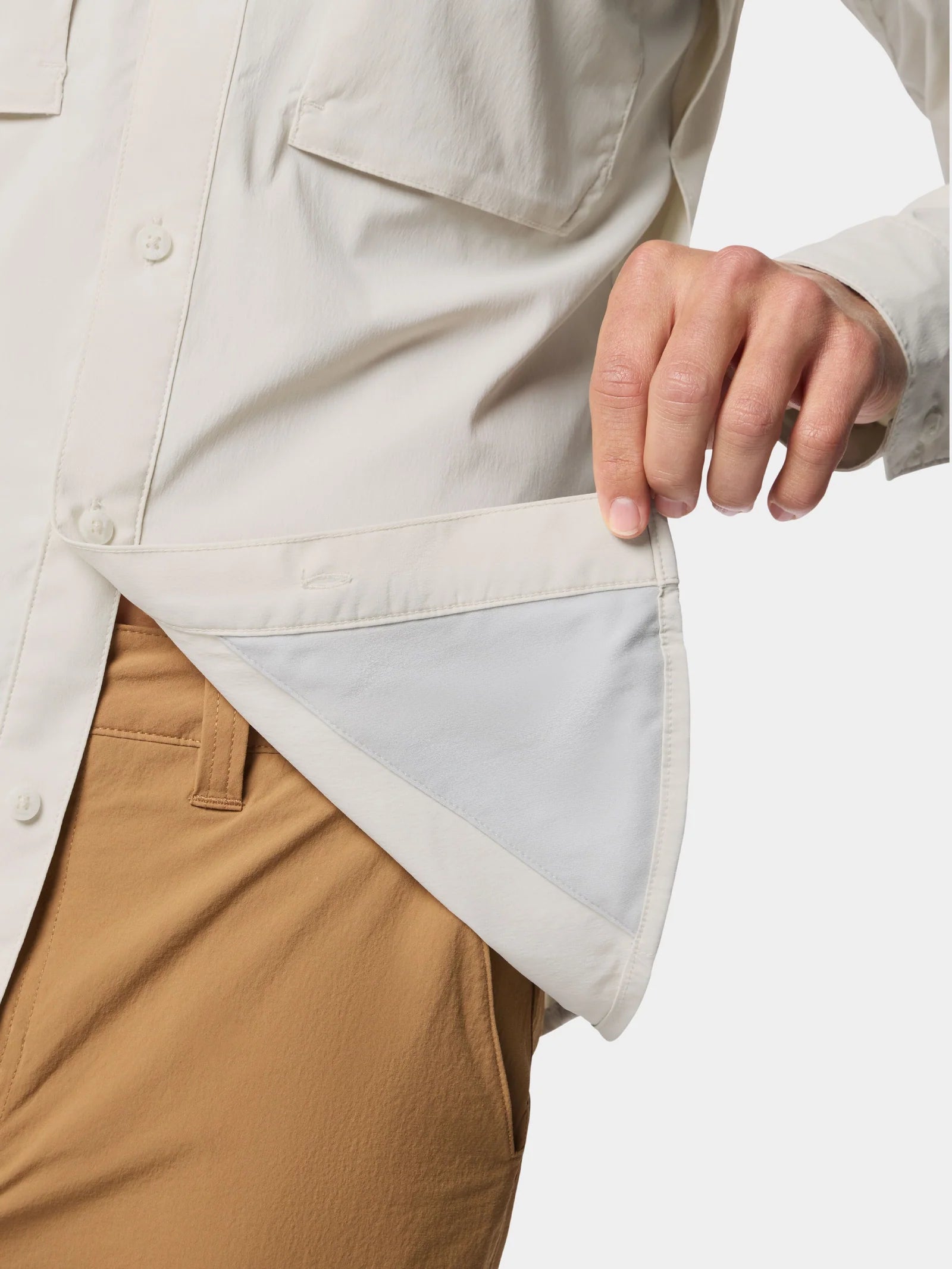 M's Lightweight Fishing Shirt Long Sleeve - Birch - Image 6