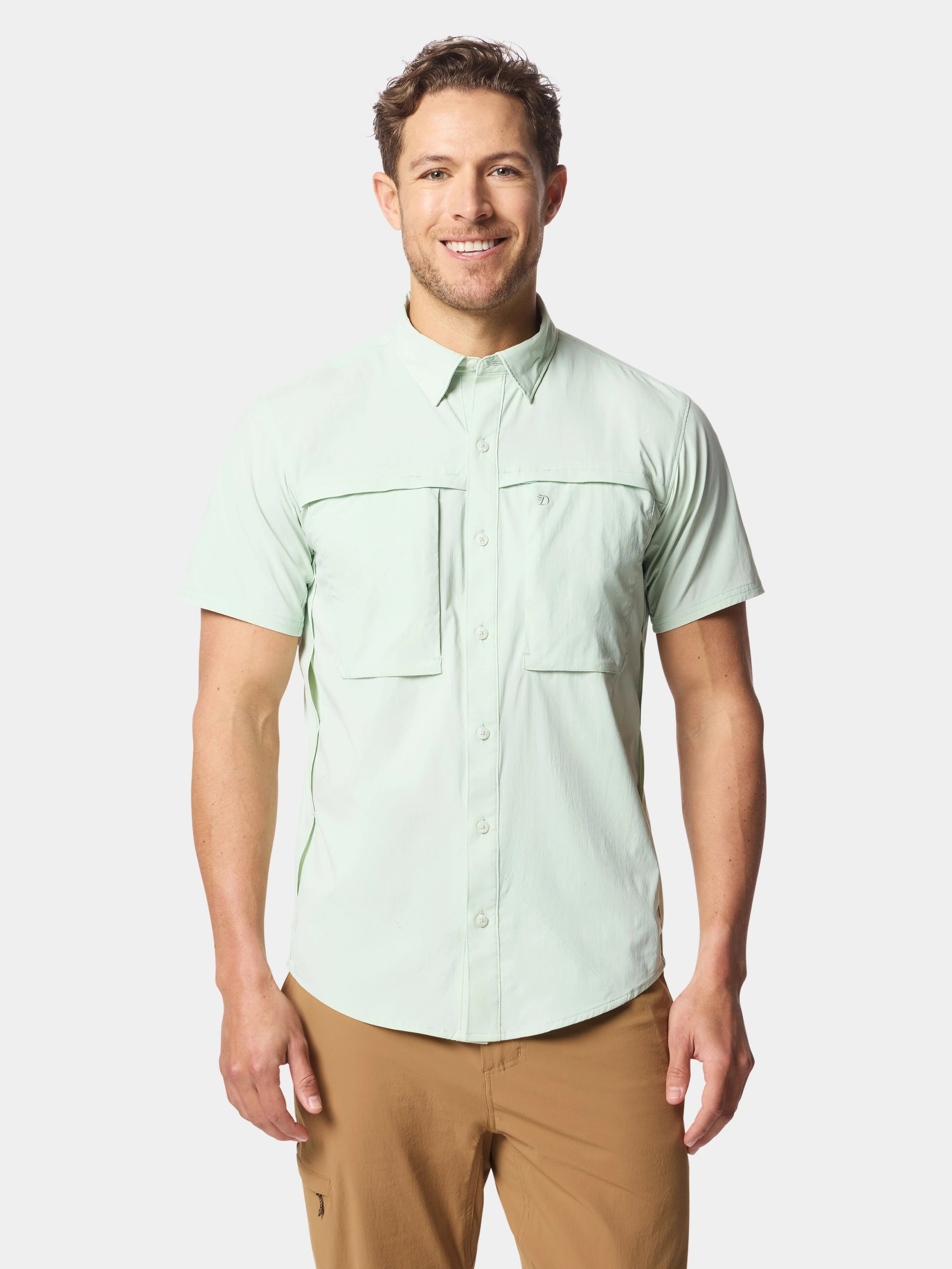 Lightweight Fishing Shirt Short Sleeve - Seafoam - Image 2