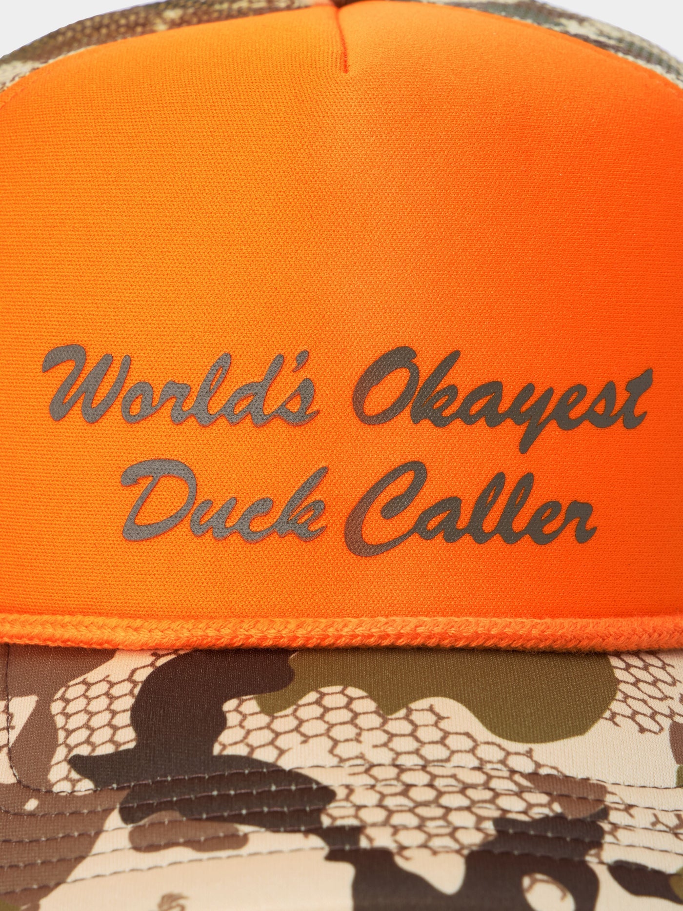 Worlds Okayest Duck Caller Retro Trucker - Wetland - Image 3