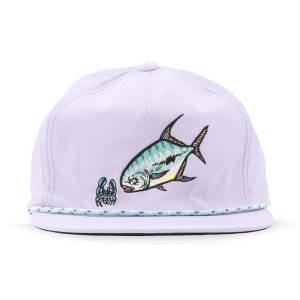 Permit Flat Brim Performance Hat - Lavender