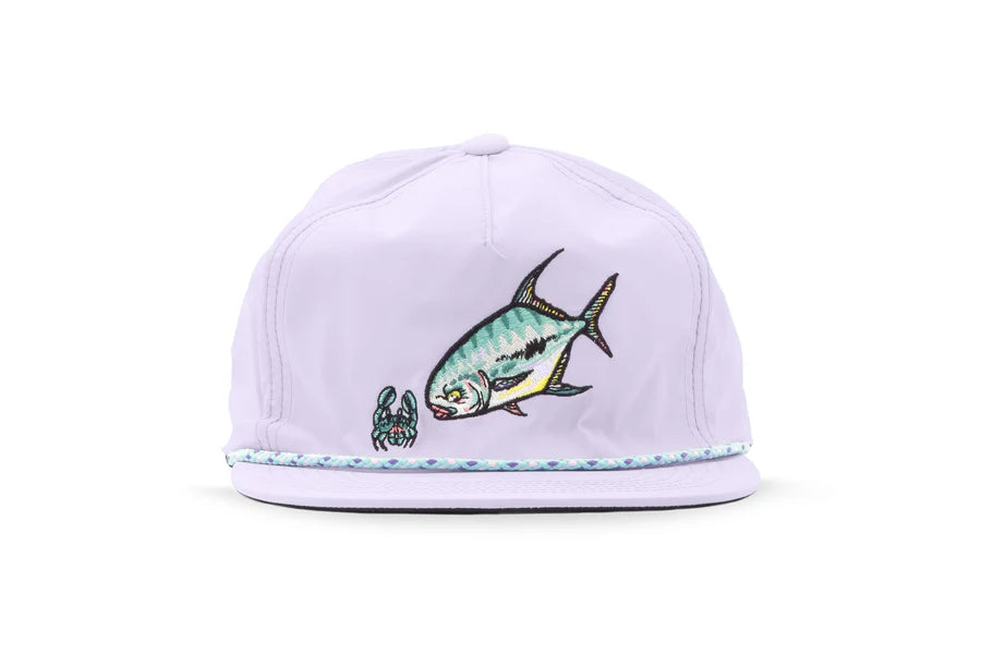 Permit Flat Brim Performance Hat - Lavender