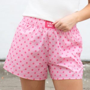 Polka Dot Boxer Short - Light Pink