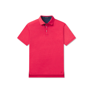 Lisbon Heather Performance Polo - Strawberry Fizz
