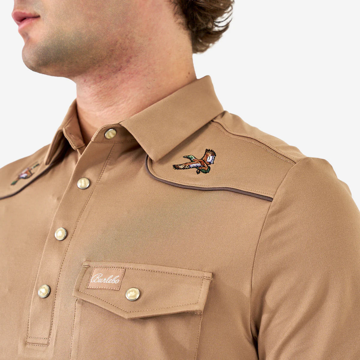 Pearl Snap Performance Polo - Mallards - Image 3
