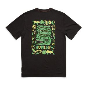 Slithering Gators Pocket T-Shirt - Black
