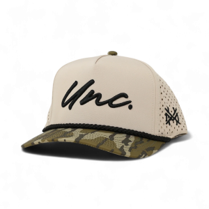 Unc Performance Snapback Hat - Retro Mossy Oak Bottomland & Natural