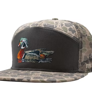 7 Panel Backwoods Camo Wood Duck Hat