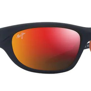 Haulani Matte Solid Dark Blue with Orange w/ Hawaii Lava Lenses™