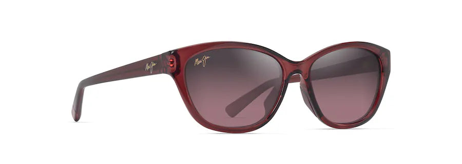 Punono Shiny Transparent Burgundy w/ Maui Rose® Lenses