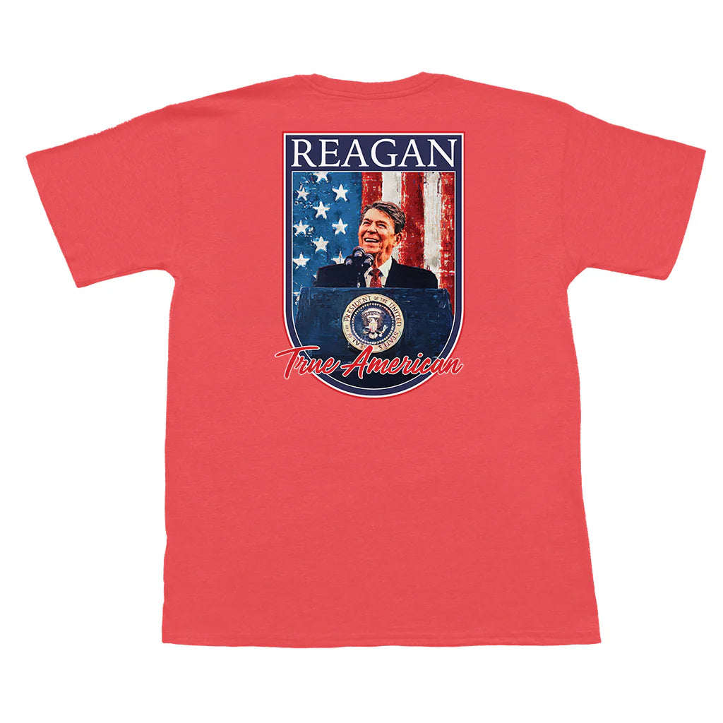 Reagan True American Short Sleeve Pocket Tee - Nantucket Red