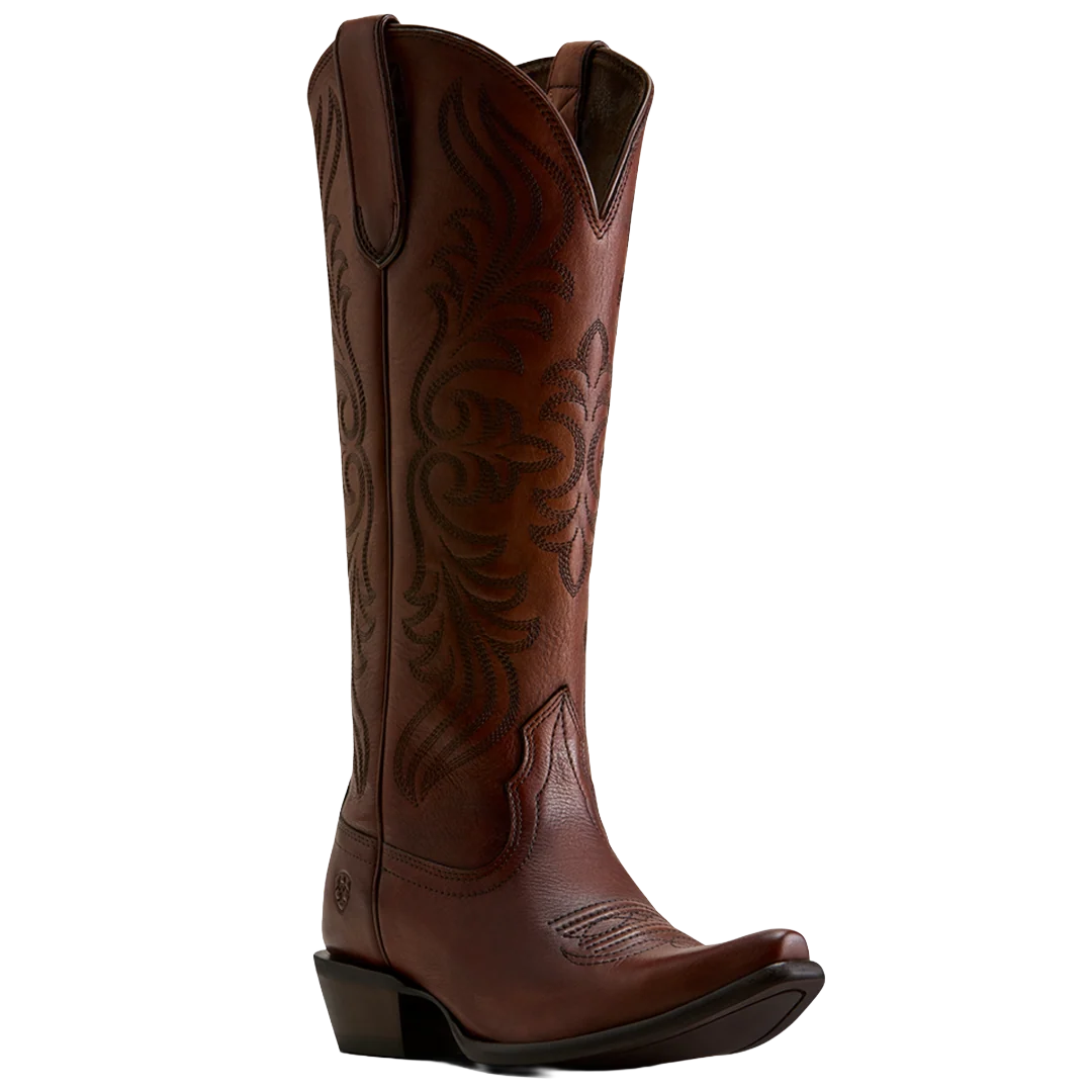 Ariat Ladies Calera Leather X Toe Western Boot - Whiskey