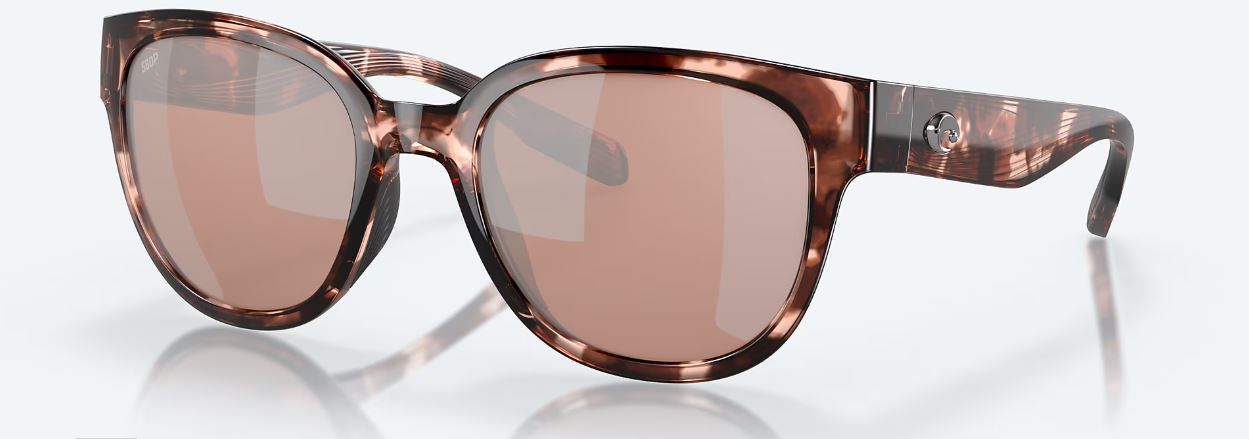 Salina Coral Tortoise Copper Silver Mirror