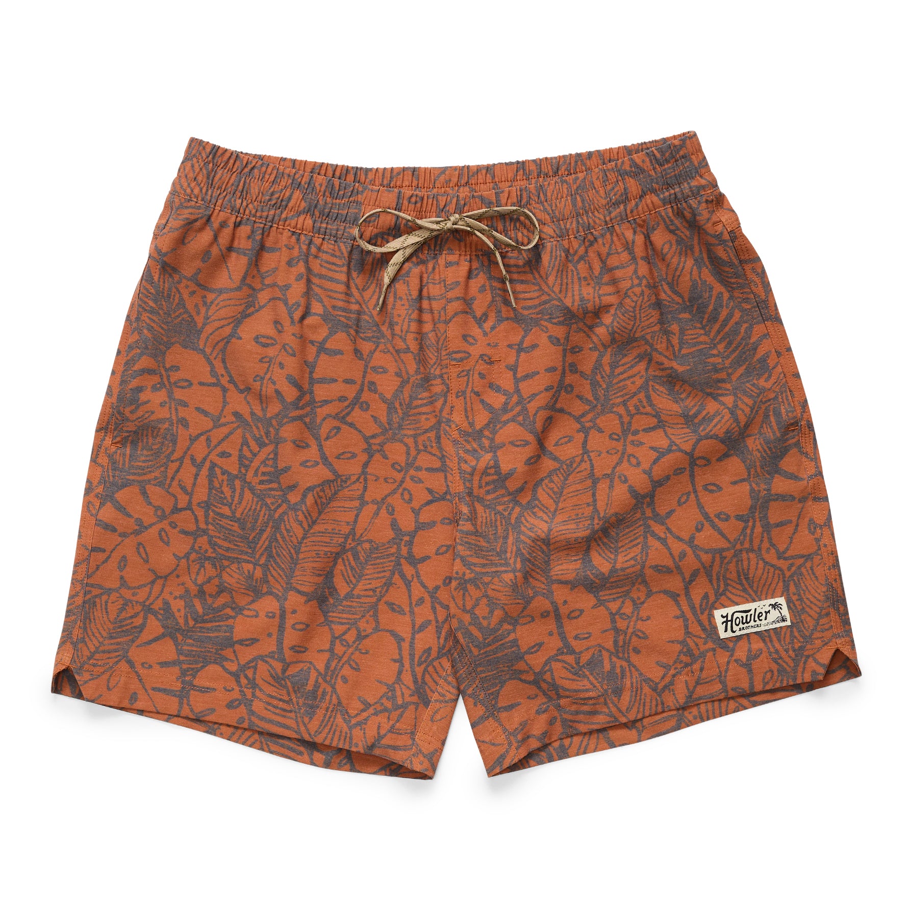 Deep Set Boardshorts - Leafy Lithographs - Pool Blue