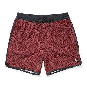 Warlock Tech Boardshorts - Warped Checkers - Red River