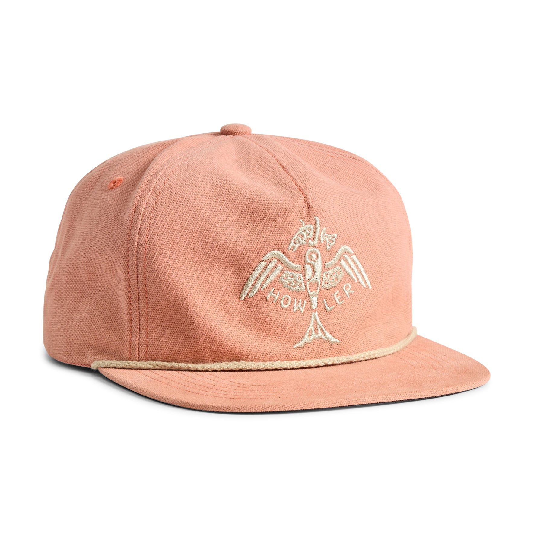 Unstructured Snapback Hat - Fresh Catch - Dusty Pink