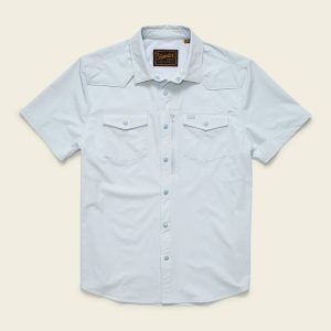 Emerger Tech SS Button Up Shirt - Cloud
