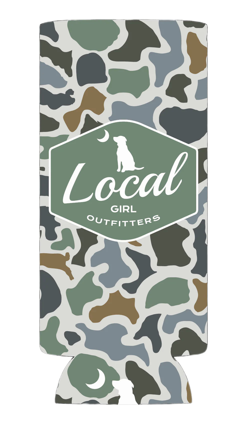 LG Badge Slim Koozie - Localflage Bluff