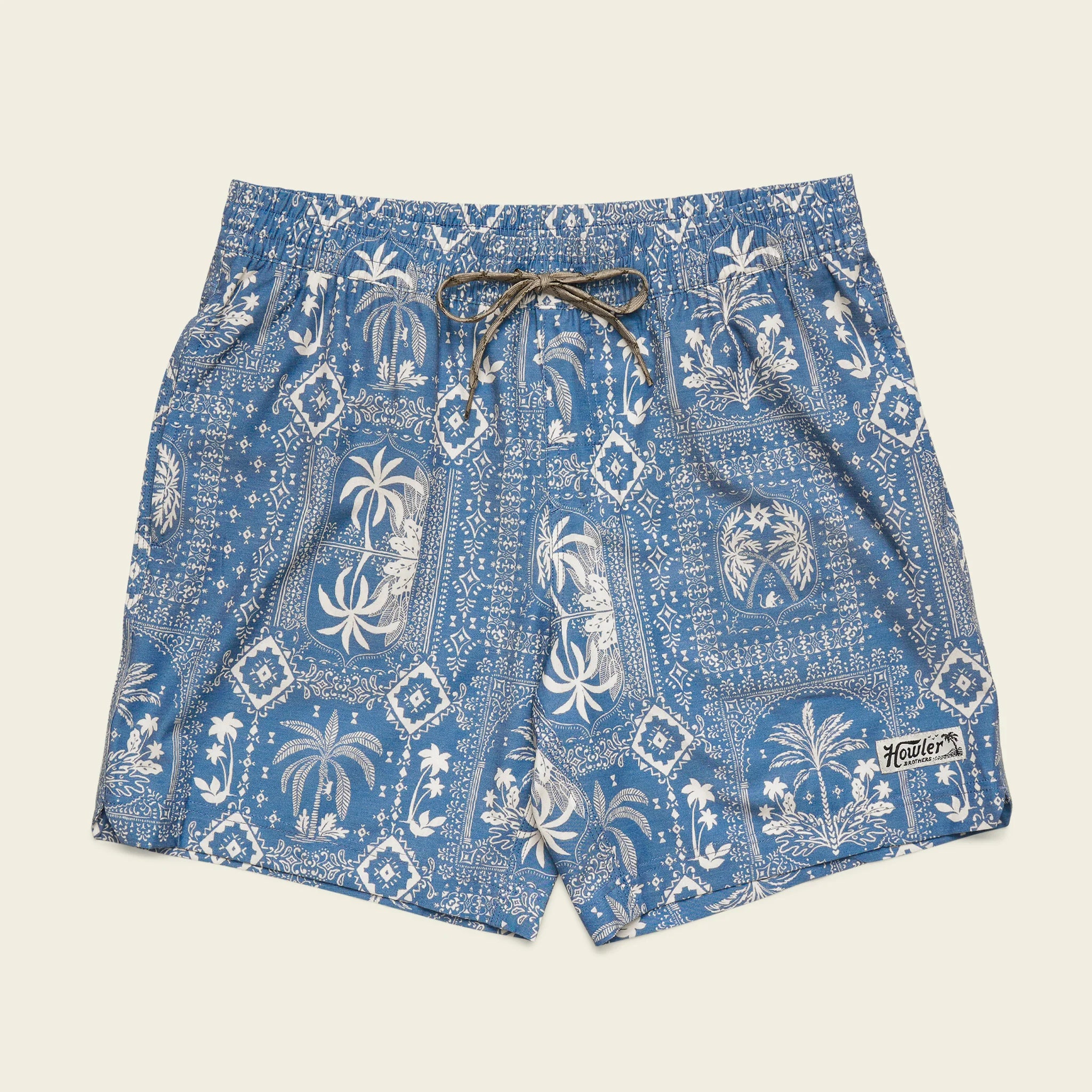 Deep Set BoardShorts - Palmetto Phrophecy - Storm Blue