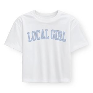 LG Graphic Cropped Tee - Arch Periwinkle